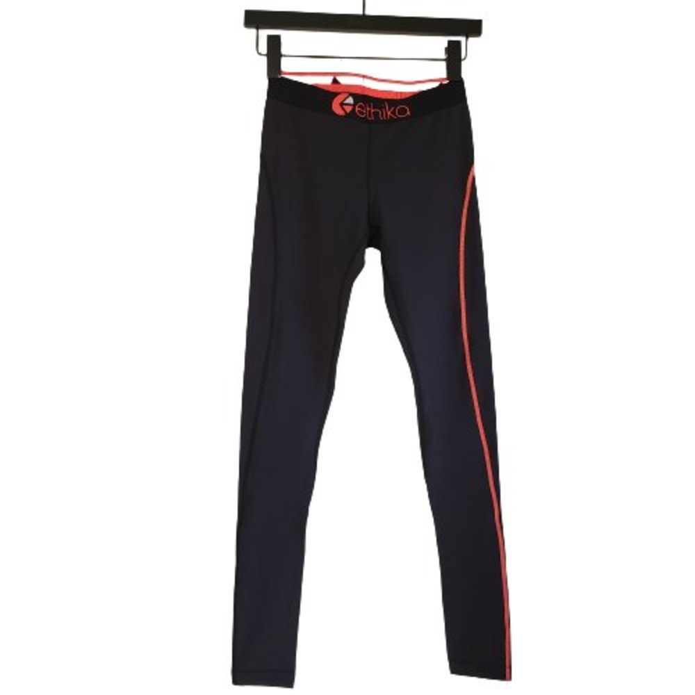 Ethika Subzero Thin Compression Spandex Womens Size Small Black & Orange